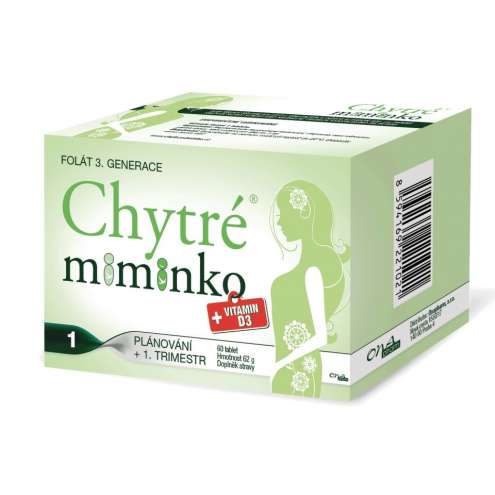 CHYTRE miminko methylfolát 1 tbl.60